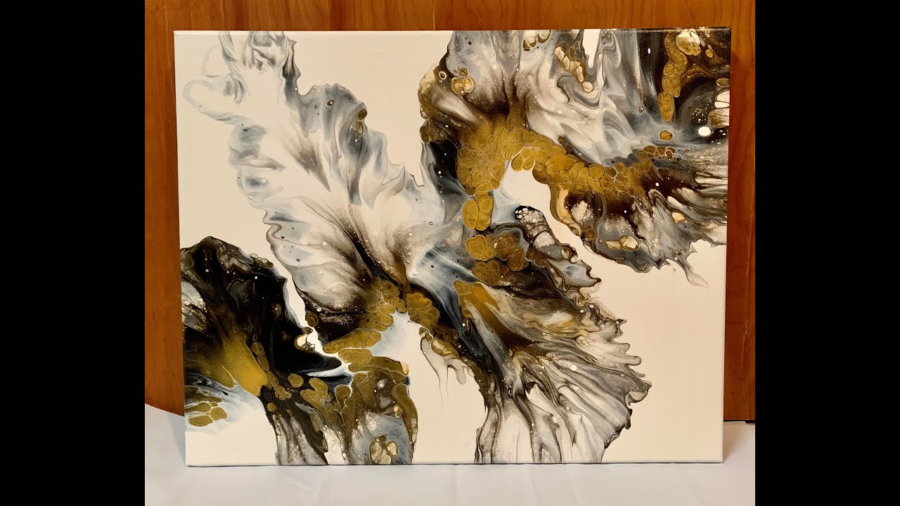 Beautiful Black and Gold Dutch Pour