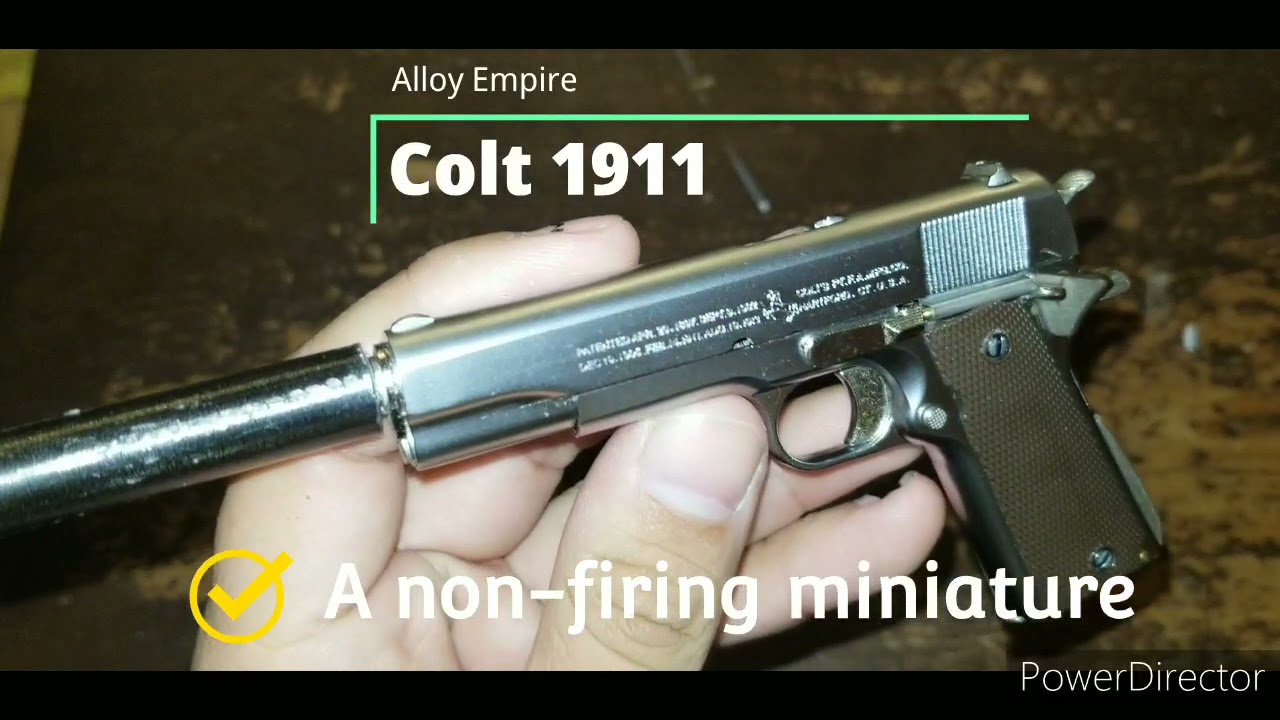 Alloy Empire 1/2.5 Scale Colt 1911 Suppressed