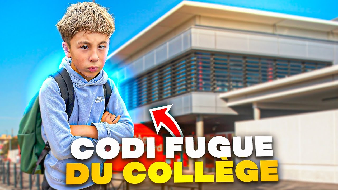 CODI FUGUE DU COLL&Egrave;GE !!!