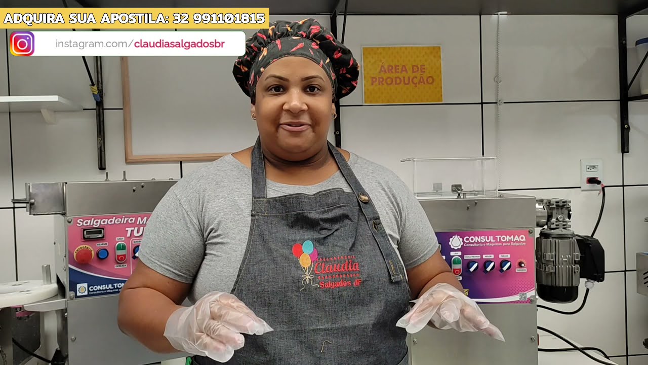 Como treinar sua máquina modeladora de salgados!