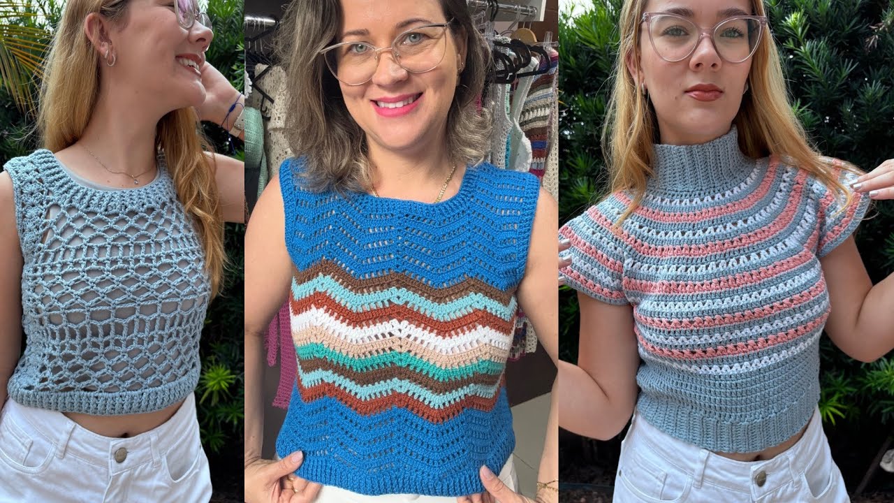 Meus crochês ! Minhas blusas em crochê pedidos de crochê !