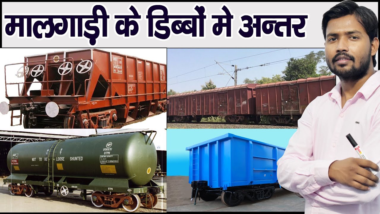 मालगाड़ी में अंतर | Goods Wagon | Types of Goods Wagon | Shunting in Hindi