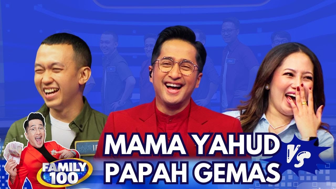 Mama Yahud VS Papah Gemas HEBOH Rebutan Hadiah MOBIL - Family 100 (14/4/24)