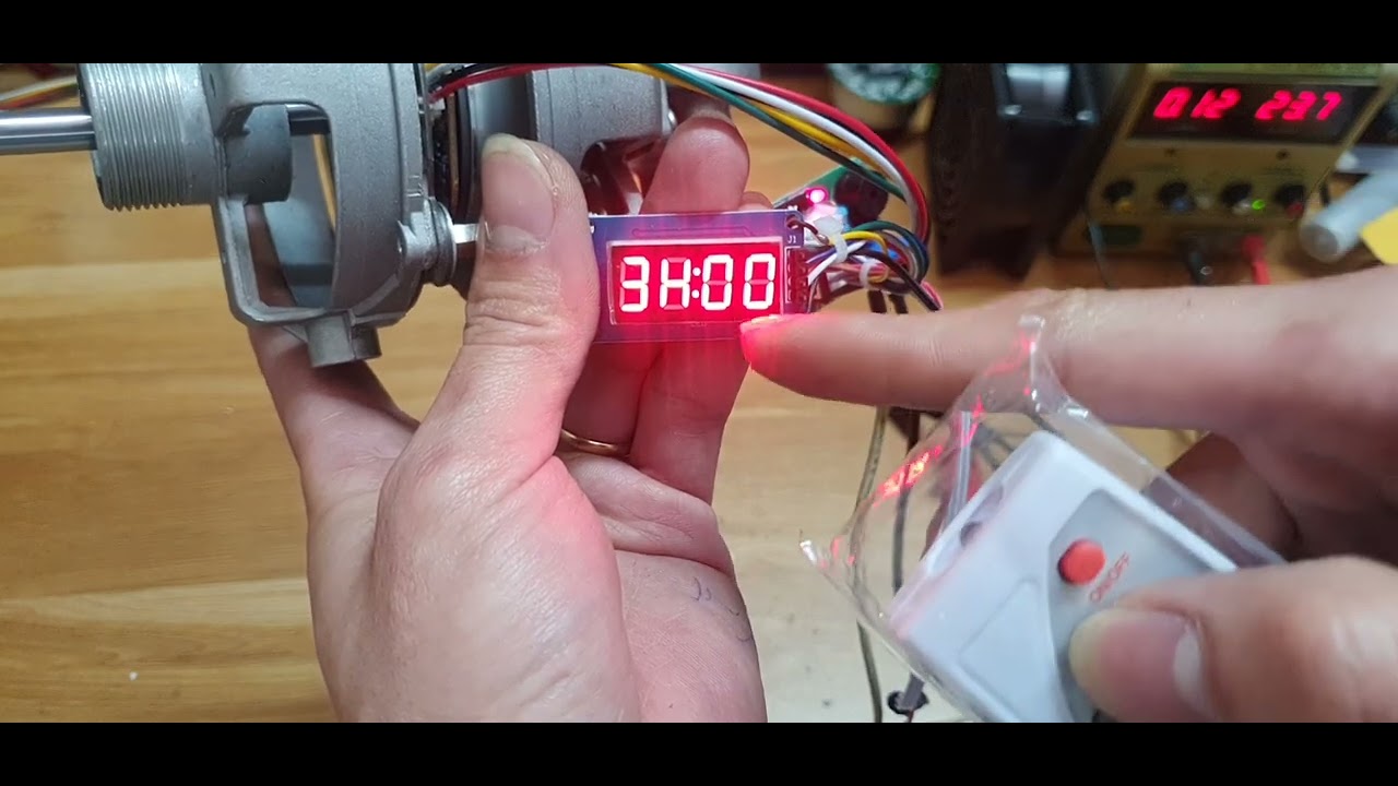 Cụm đầu quạt BLDC - Không chổi than motor NIDEC mới 11-24V 45W kết hợp ĐKTX có màn led hiển thị