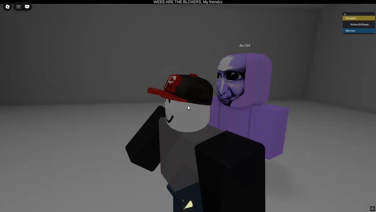 Me escaping from Ao Oni