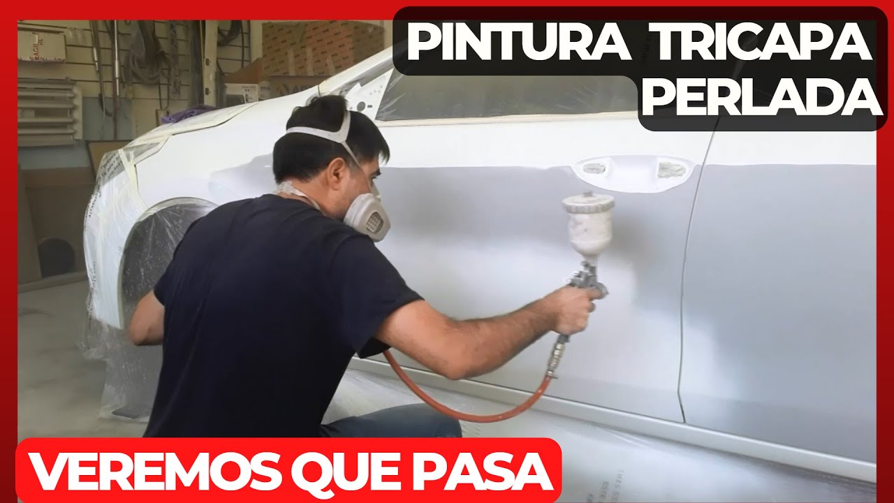 TRICAPA aplicando pintura poliester, perlas y barniz