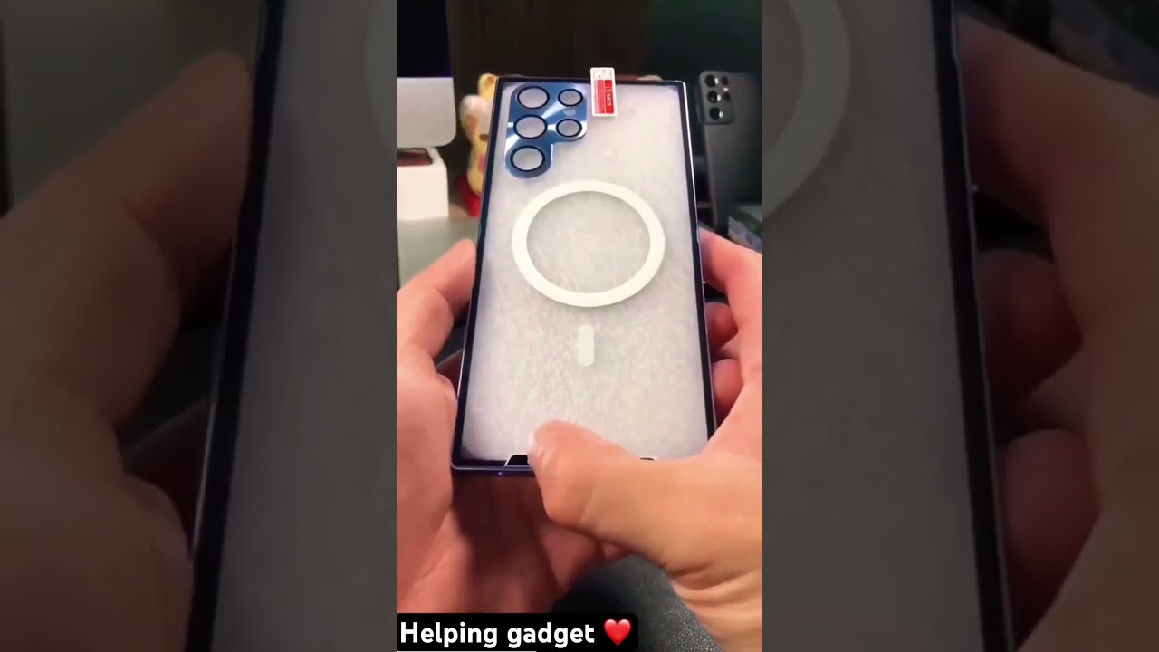 Magnetic metal phone cover 