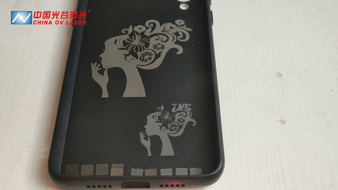 Black plastic printing machine UV laser marking engraving machine