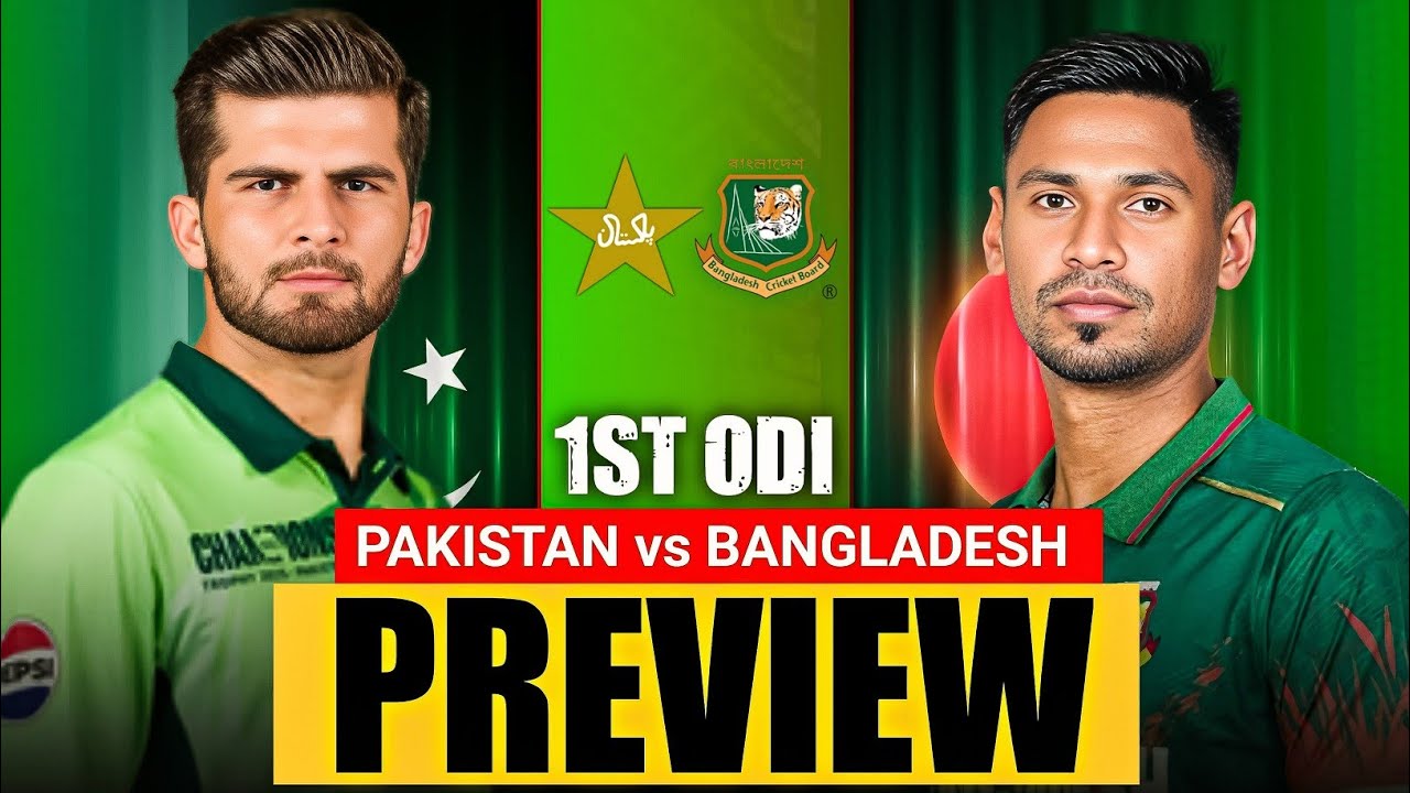 Pakistan vs Bangladesh 1st ODI Preview | PAK vs BAN | Sahibzada Farhan 