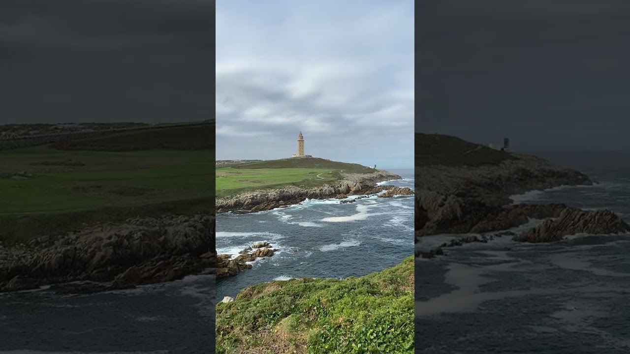 🌊🍂 Torre de H&eacute;rcules in A Coru&ntilde;a, Galicia on a Beautiful Autumn Day 🇪🇸✨