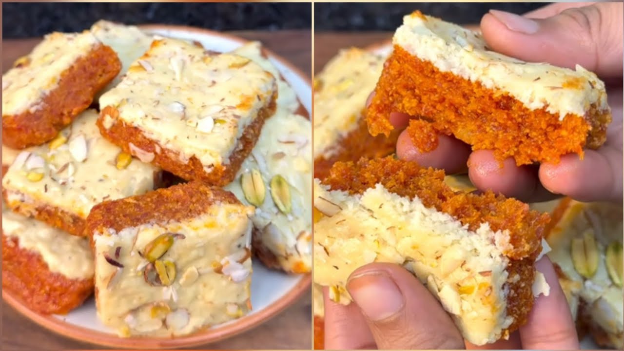 गाजर में बेसन डालकर बनाये बाजार में मिलने वाली महंगी रेसिपी | Carrot Sweets | 