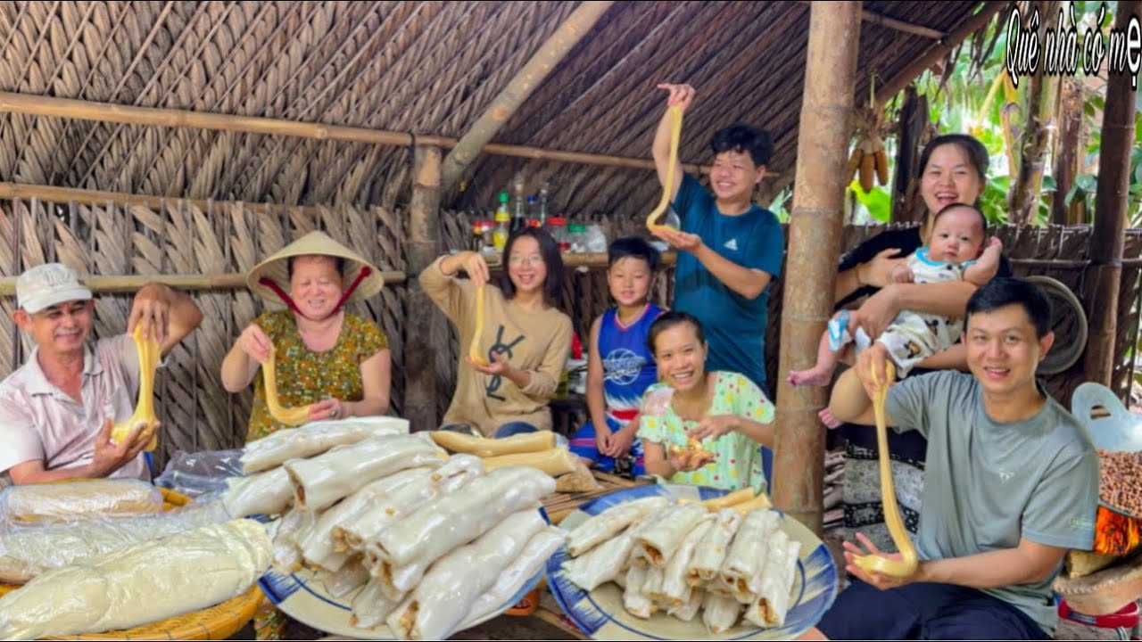Kẹo Kéo Đường Mía, Đậu Phộng | Cuộc Thi Gia Đình Miền Quê Vui Nhộn Món Ăn Vặt Tuổi Thơ || Candy drag