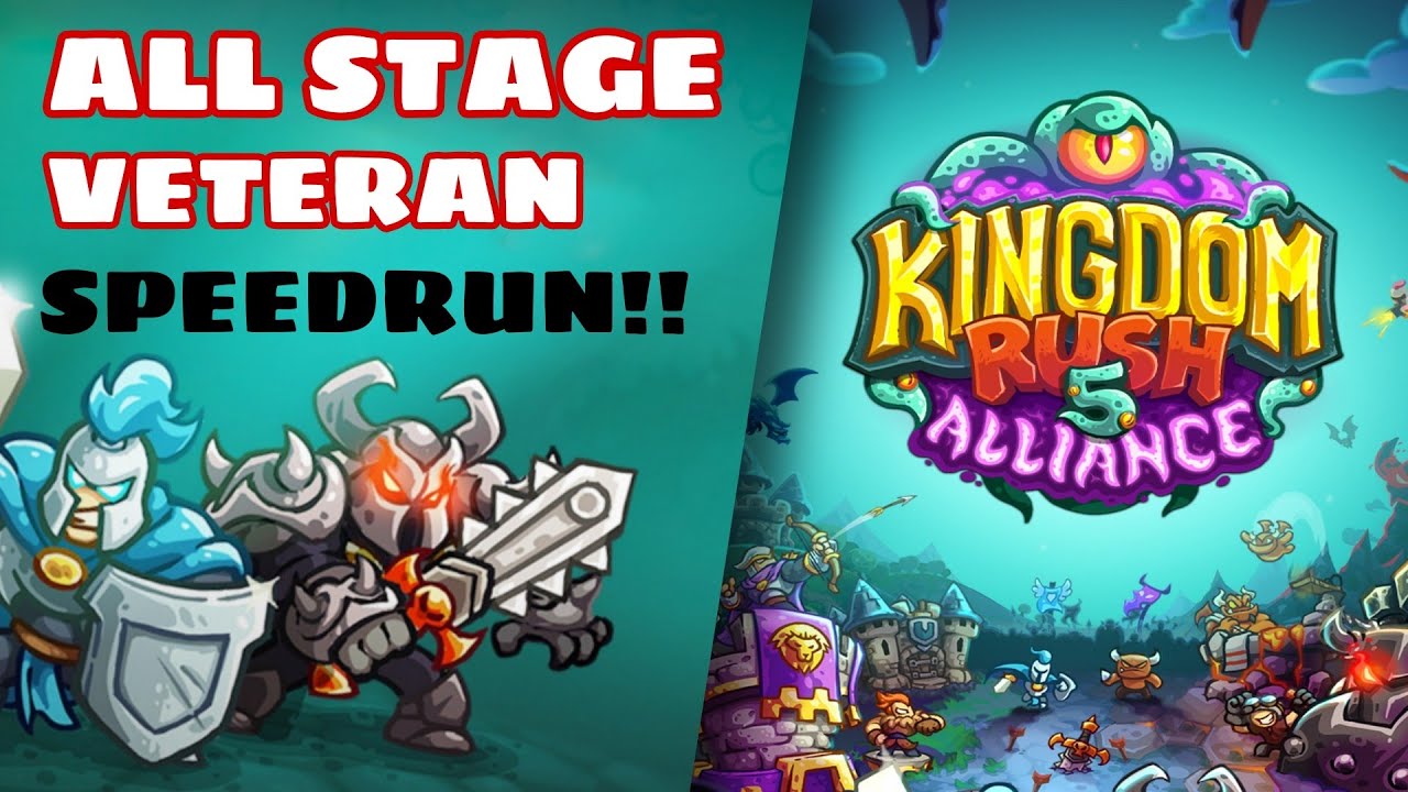 All Campaign Veteran Difficulty Speedrun (with timestamps) - Kingdom Rush 5 Alliance