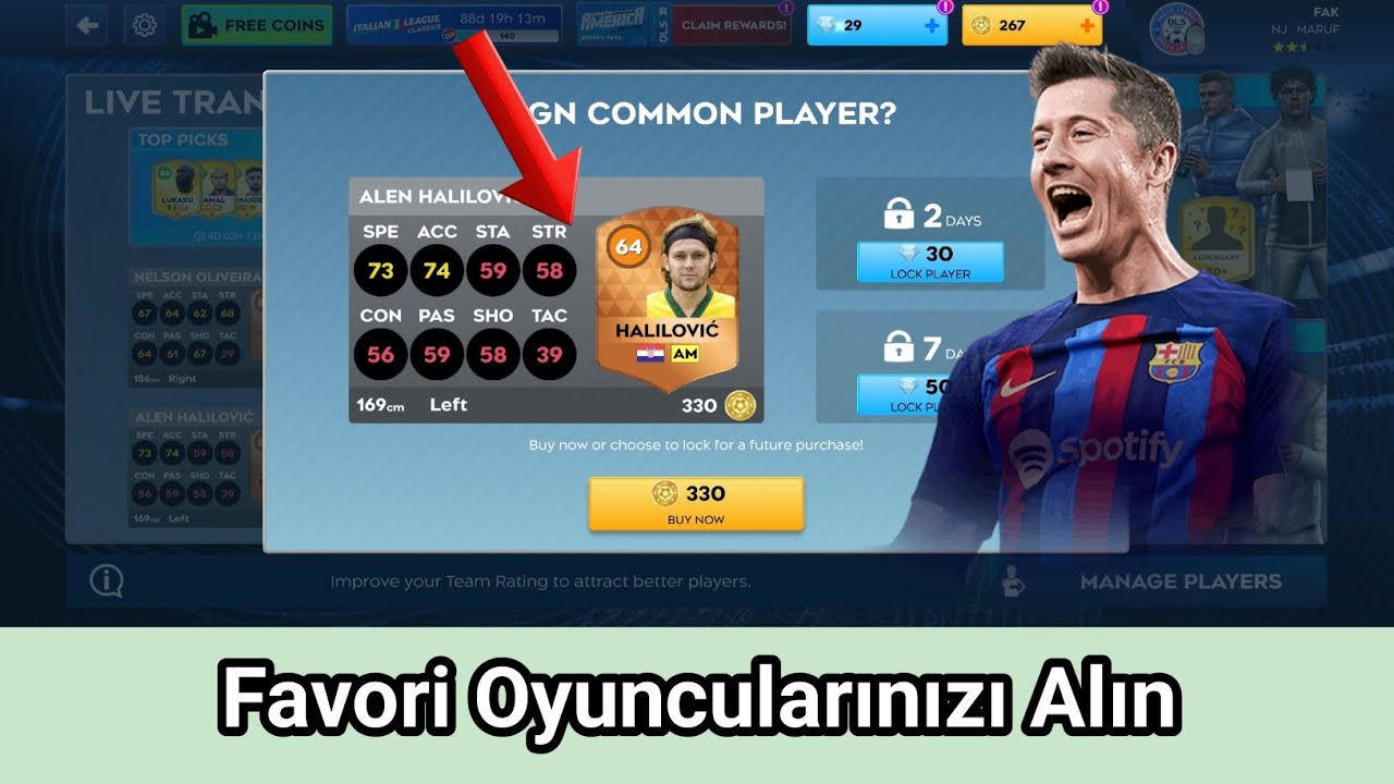 DLS 26 • DLS 2026'da İstediğiniz Oyuncuyu Nasıl Elde Edersiniz • DLS 26'da Favori Oyuncularınızı 