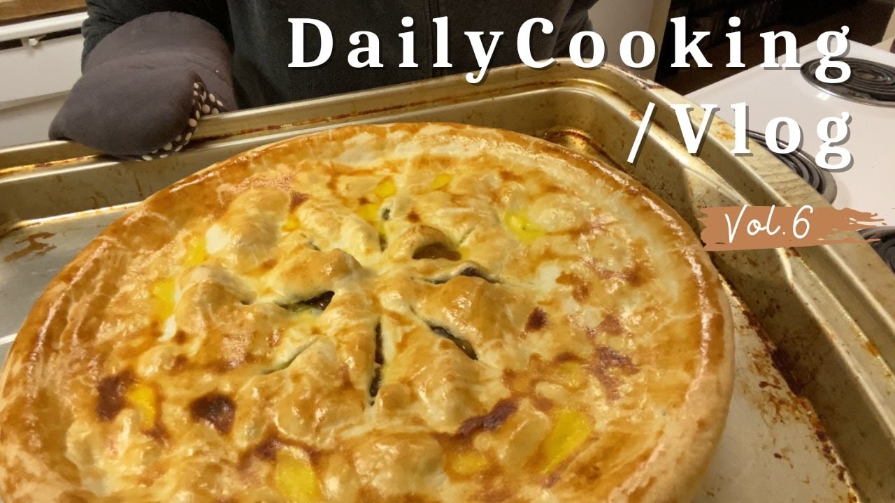 【主婦vlog⛄️】食料品の買い物日｜ビーフポットパイ🥧 冬のあったかごはん｜アメリカ暮らし🎄