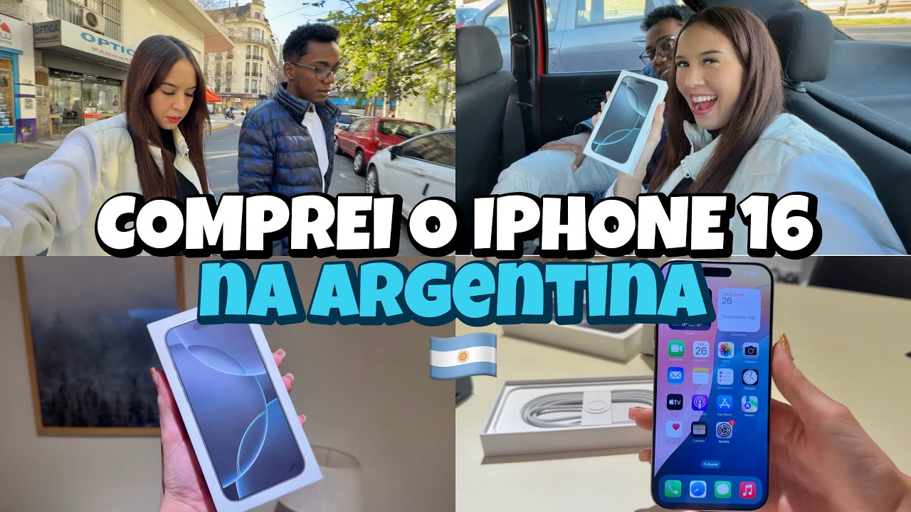 VLOG| indo comprar meu celular| comprei o iphone 16 pro max na Argentina🇦🇷💖