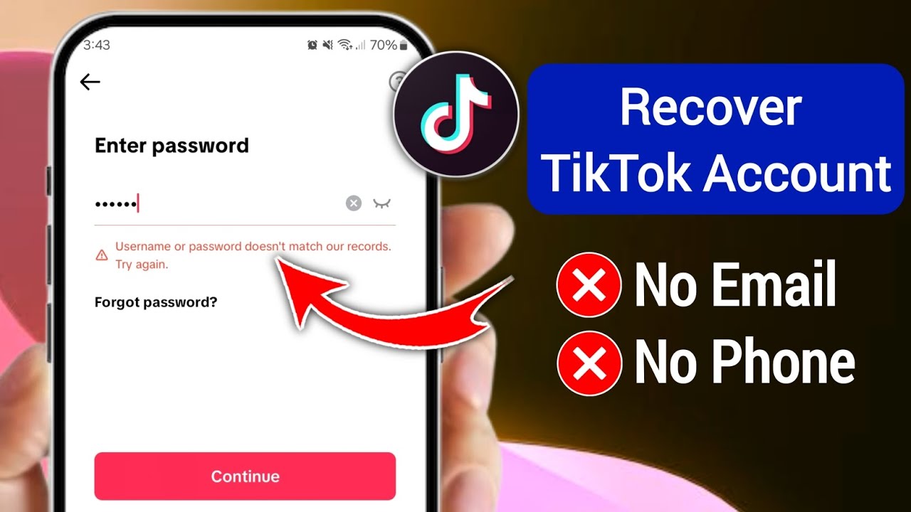 How to Recover TikTok Account without Email or Phone Number (2025)