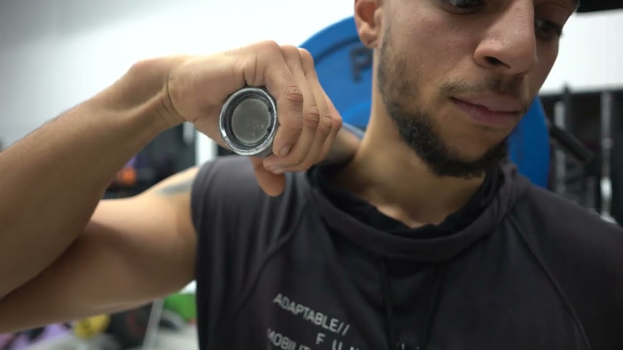 AUTOMASSAGE AVEC UNE BARRE OLYMPIQUE | adieu les nœuds musculaires