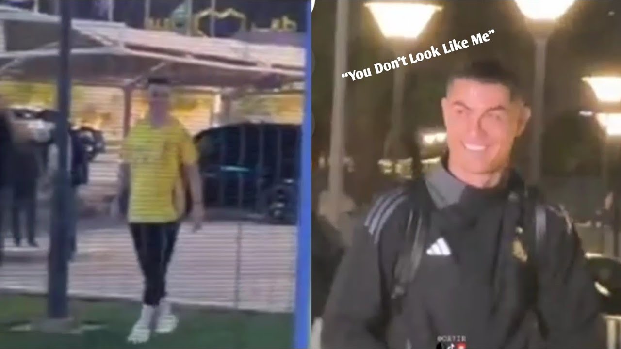 Ronaldo to his Lookalike for the Second Time: &ldquo;You Don't Look Like Me&rdquo;