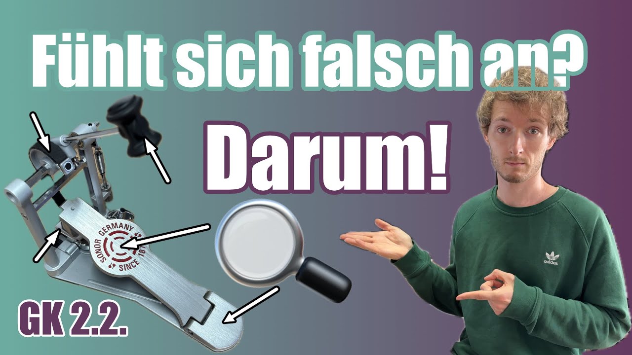So beeinflusst dein Bassdrum Pedal dein Spielgefühl - wirklich ALLES zählt! (Grundlagenkurs 2.2.)