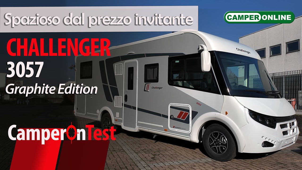 Challenger 3057 Graphite Edition: un motorhome dagli spazi generosi, ma con un prezzo invitante