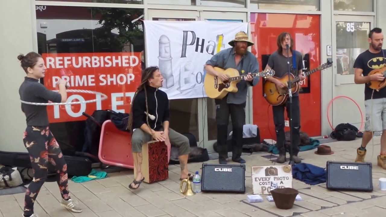 Phat Bollard busking in Bristol 'Millionaires' August 2015