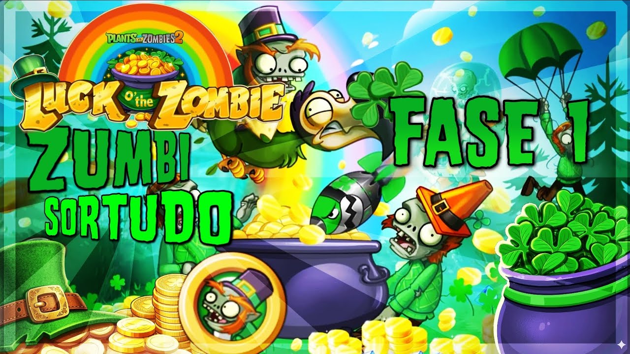 Evento Zumbi Sortudo Fase 1 Plants Vs Zombies 2 
