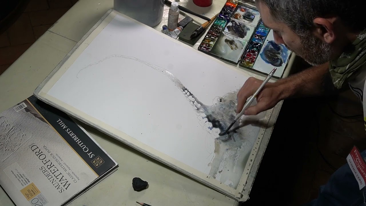 GEREMIA CERRI, dimostrazione di pittura ad acquerello