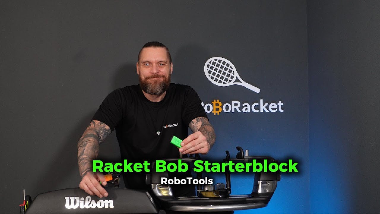RacketBob Starterblöcke beim Besaiten 🎾Dieses Tool schützt Rahmen & Saiten |  RoboTool | RoboRacket