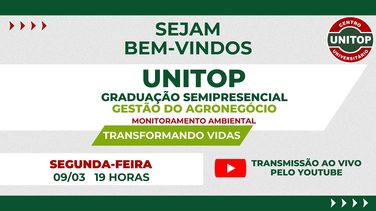 Monitoramento ambiental-Aula 2|Fase1|Sala 1|UNITOP Graduação Semipresencial