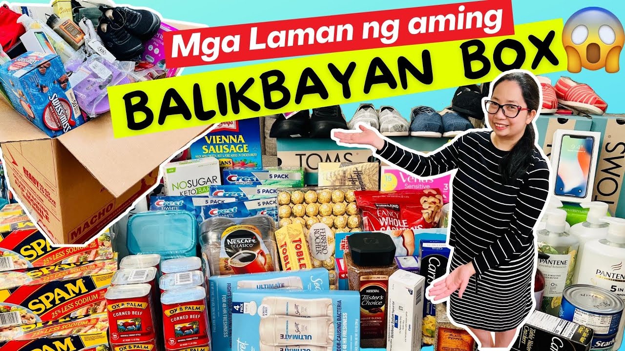Laman ng BALIKBAYAN BOX What's Inside? | CARE PACKAGE from USA to PINAS | BUHAY AMERIKA