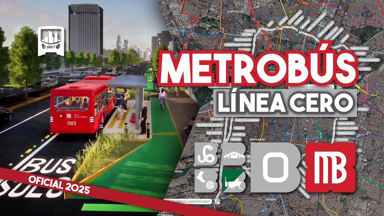 ¡Así será la NUEVA Línea 0 del METROBÚS en CIRCUITO INTERIOR! Inicia este 2025 | Toda la información
