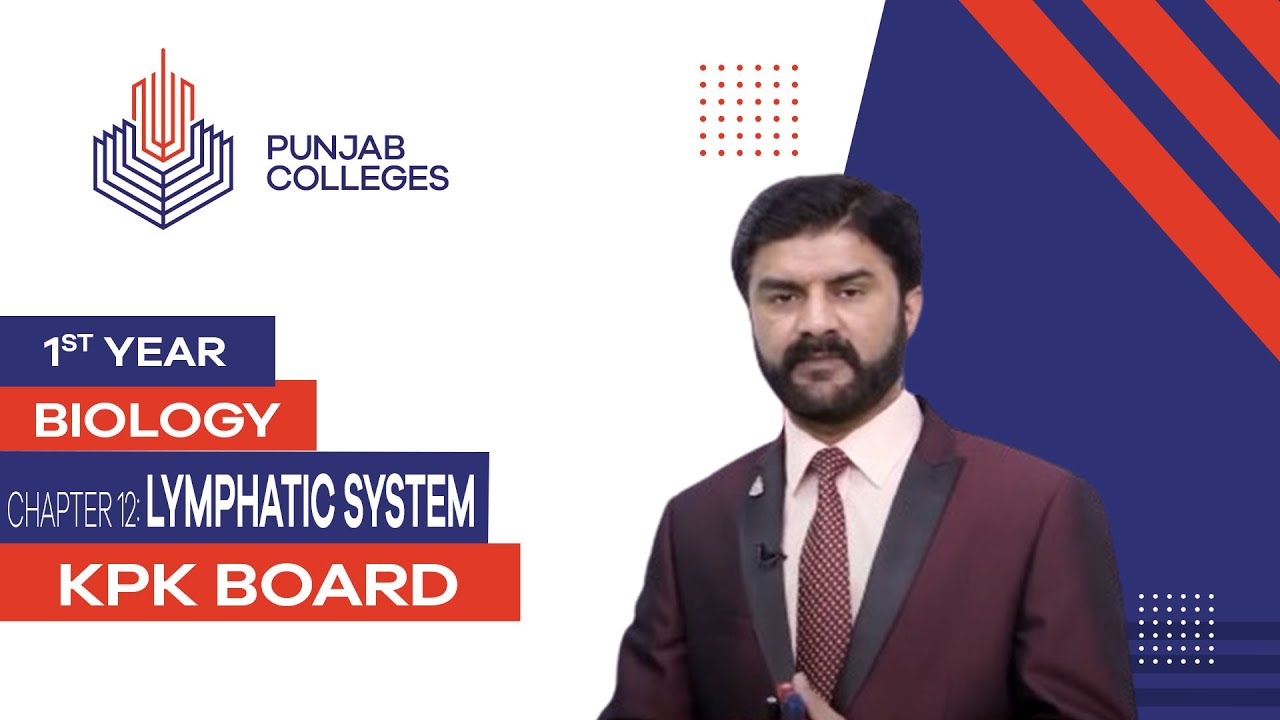 PGC Lectures-Inter Part 1-KPK Board-Biology-Chapter 12 - Lymphatic System