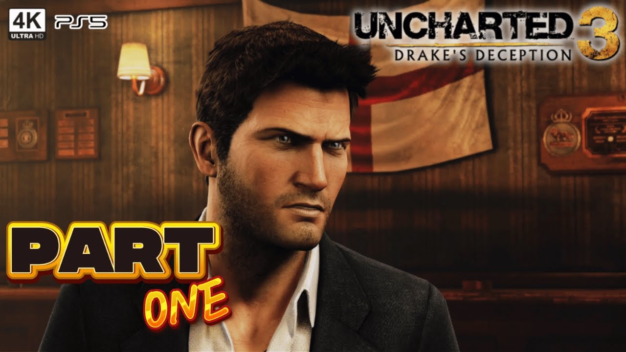 Playing Uncharted 3 for the first time | playthrough part 1 | PS5 4K UHD |