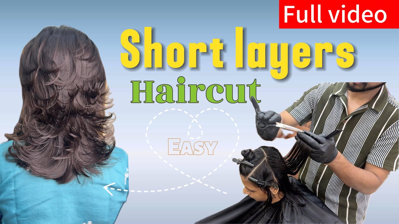 How to cut a short layers layers haircut | step by step 