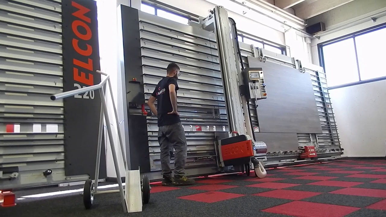 Sezionatrice verticale automatica ELCON Quadra con AXESS