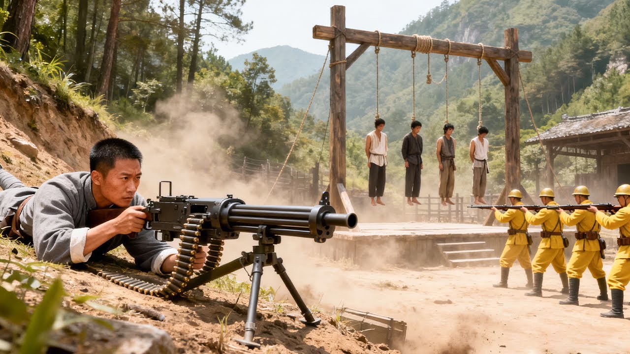 敵軍當街處決八路，下一秒八路小夥爆發神力，一人清空陣地！⚔️ 功夫 | Kung Fu | 武打 | 抗日
