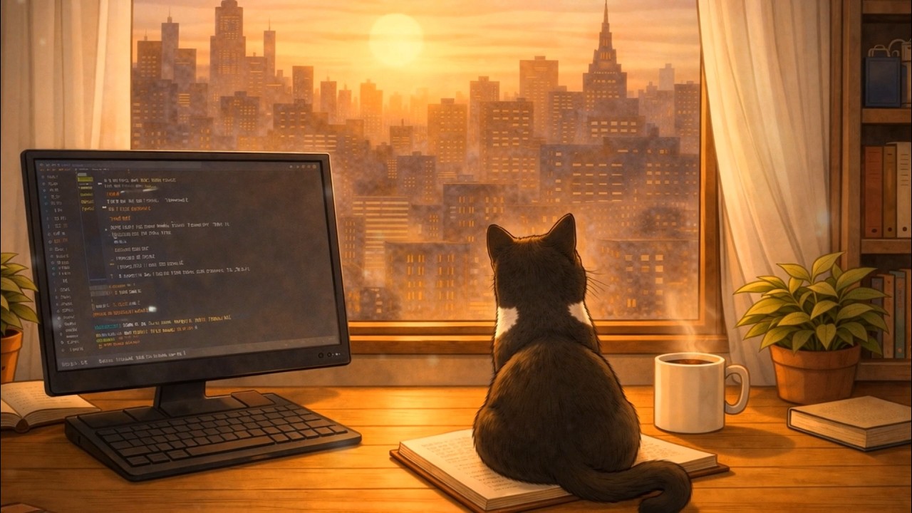 Window View 📖 Study Lo-fi for Focus, Reading & Relax