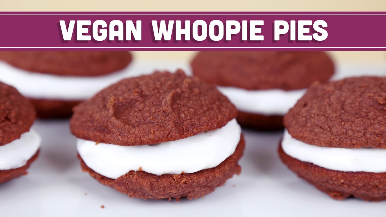 Vegan Whoopie Pies Valentines Day Healthy Recipe - Mind Over Munch