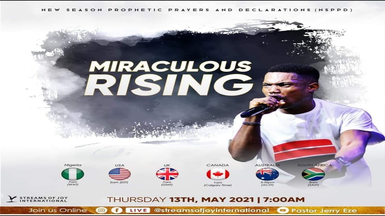 New Season Prophetic Prayers and Declaration [NSPPD] - 13th MAY 2021