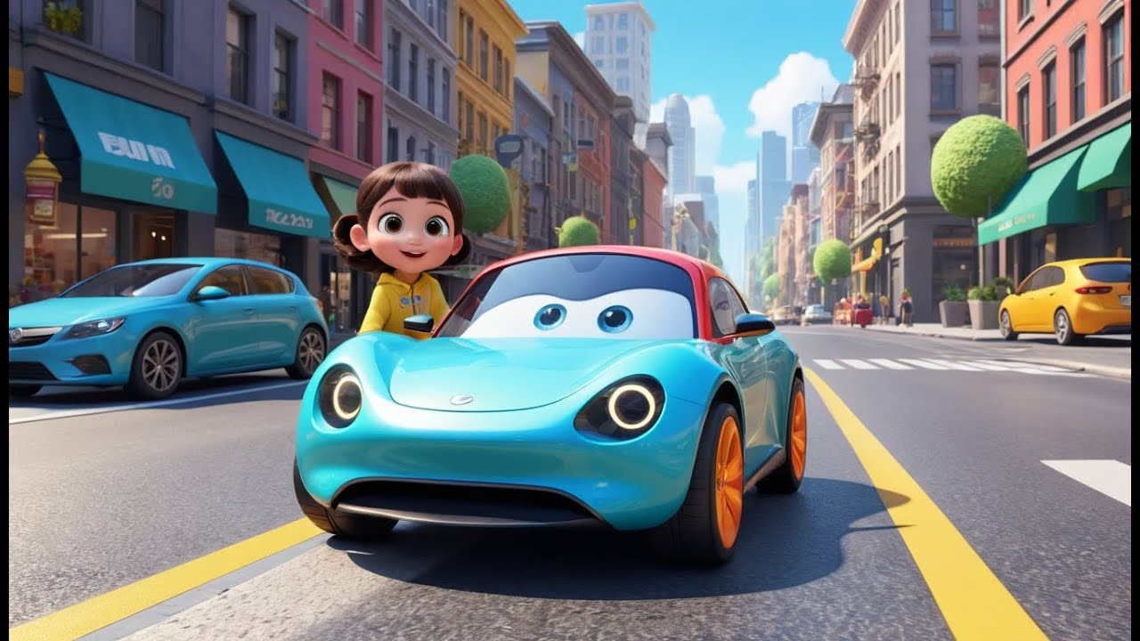 Electric Car, Silent Star | Quiet Eco-Friendly Ride for Kids | Calm Learning Rhyme