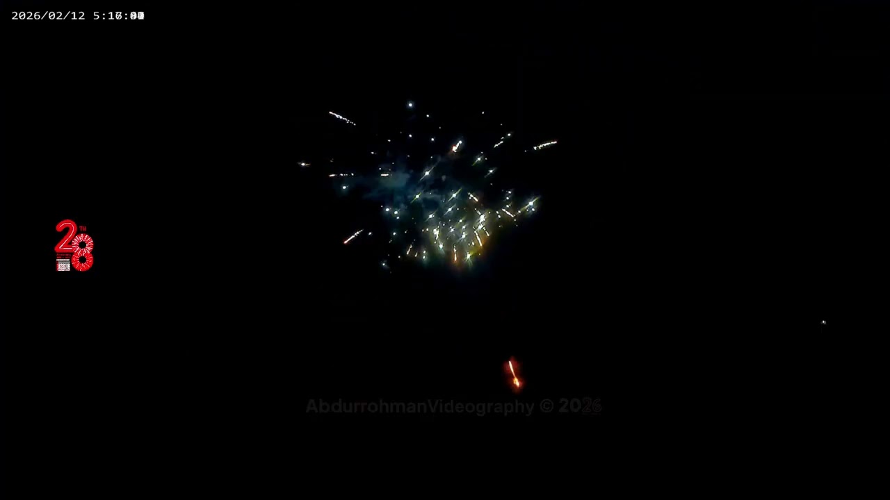 🎆 #Fireworks 2026 = 12 Februari kembang api. Size 1.2 Inch. 8 shots edit agar terlihat banyak part 3