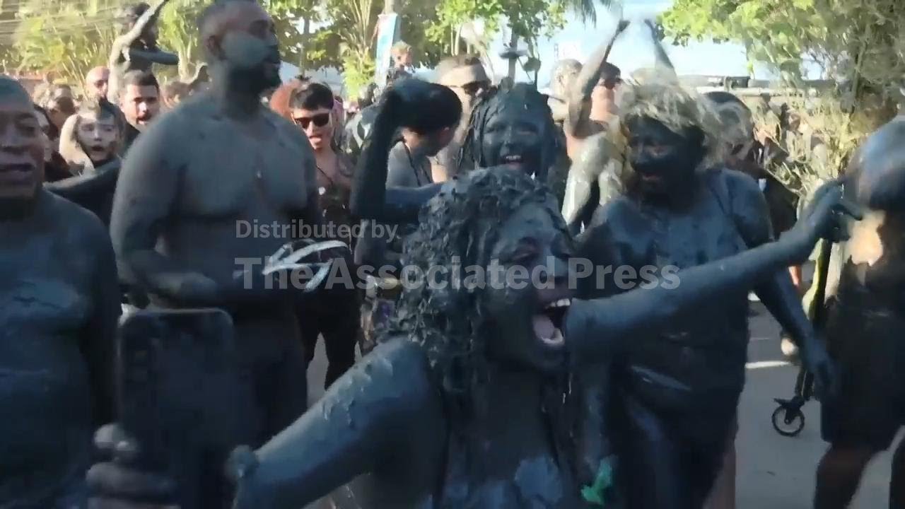 Forget glitter, this Carnival party in southern Brazil is all about mud - AP explains