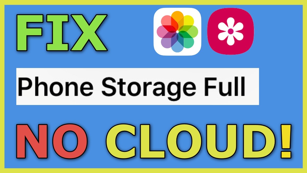 How I Fix Phone Storage Full Problem (Without Any Cloud Storage)!