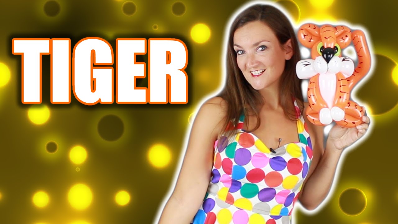 Учебное пособие по созданию животных из воздушных шаров TIGER - Изучайте животных из воздушных ша...