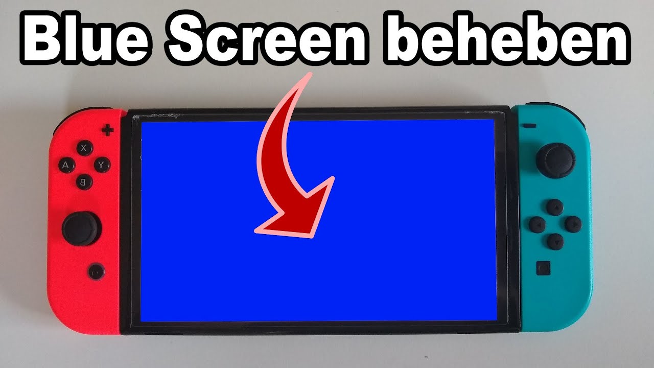 Nintendo Switch blauer Bildschirm (Blue Screen of Death) beheben.