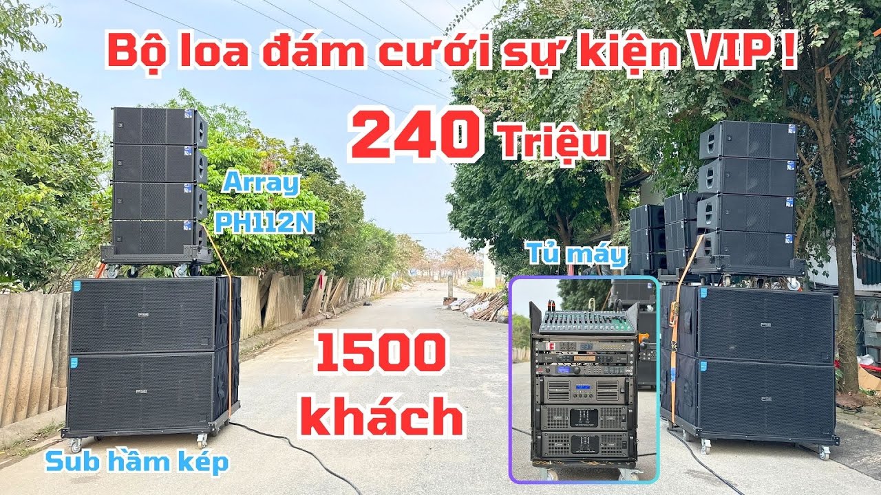 Siêu tiết kiệm combo 12 loa to đẹp xịn sò chỉ 240tr , 8 PH112N + 4 sub kép mới DVH Audio 0363553277