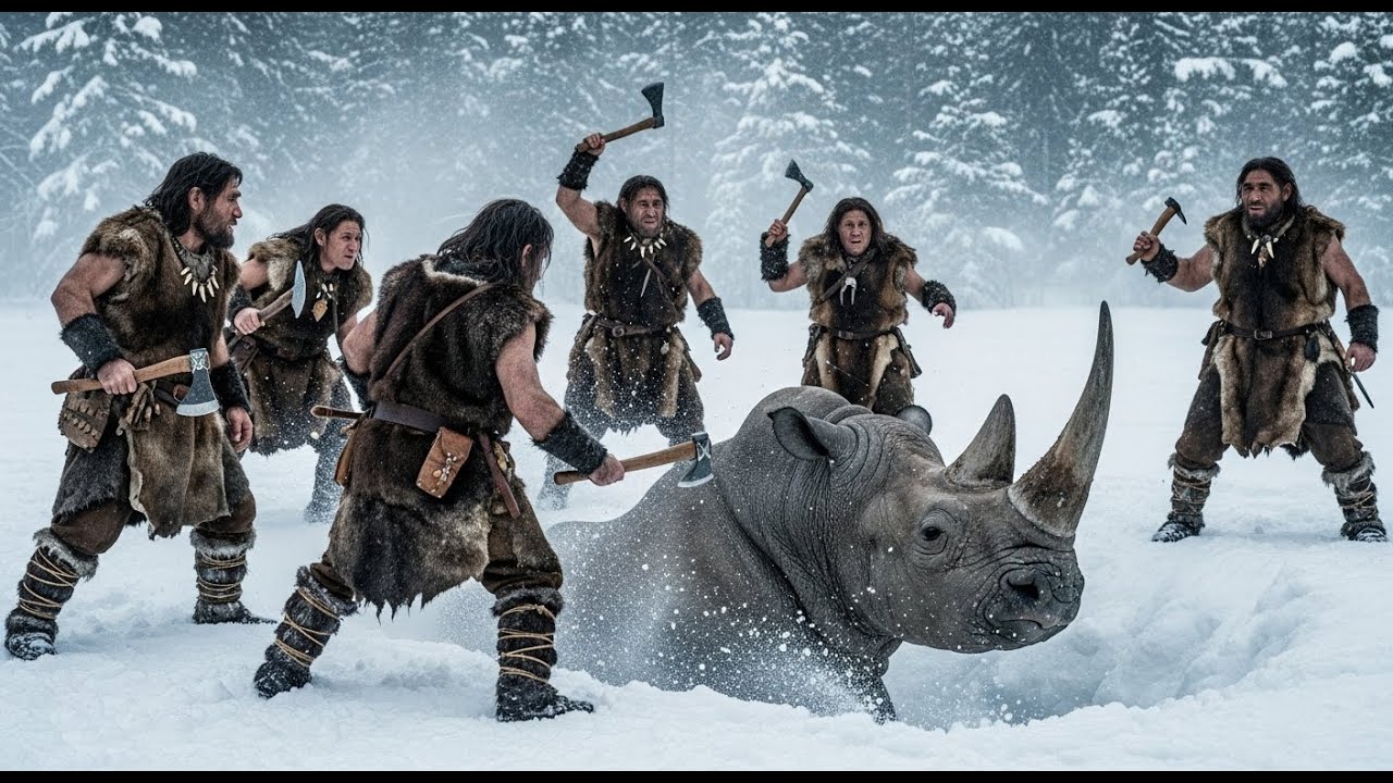 Surviving the Ice Age: Neanderthal Life Reimagined | Prehistoric AI Short Film (Made with Veo3)