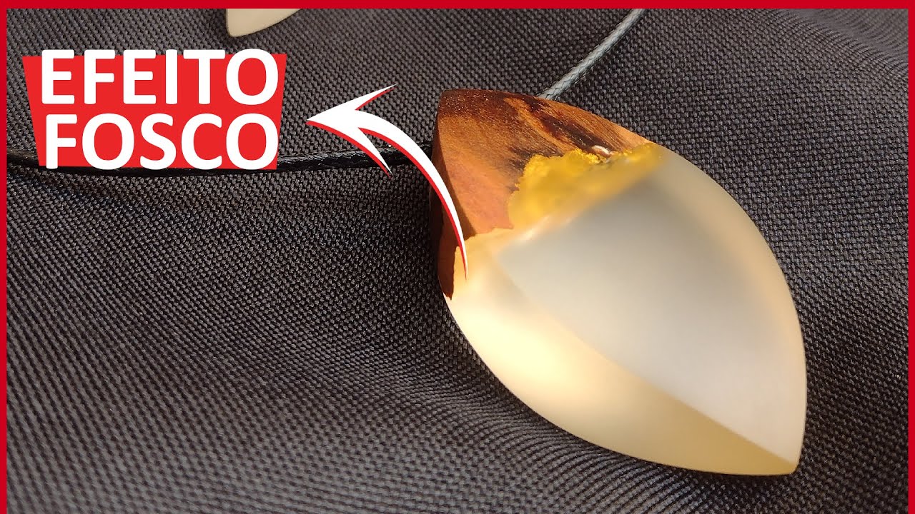 RESINA FOSCA? - EFEITO FOSCO EM RESINA - Saiba como fazer Lindos Colares e Biojóias com este efeito!