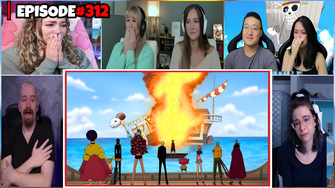 😭🔥 GOING MERRY’S FUNERAL 💔 ONE PIECE Episode 312 Reaction Mashup